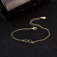 Double Bezel Setting Simple Language Bracelet - EX-STOCK CANADA