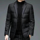 Winter Men's Suit Detachable Scarf Collar Casual Down Jacket - EX-STOCK Canada