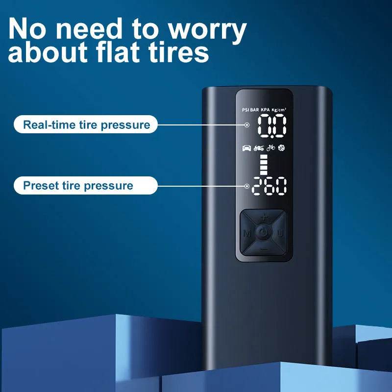 Electric Wireless Car Bicycle Tire Smart Air Inflator - EX-STOCK Canada