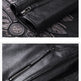Men's Embroidered Genuine Leather Motorcycle Jacket – Stand Collar Biker Coat | S–4XL 6