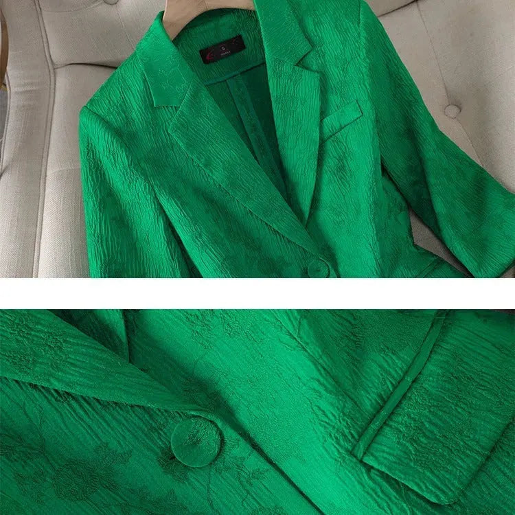 Half Sleeve Blazer And Pant Suit Ladies Women Female Jacket pant suit for women - EX-STOCK CANADA
