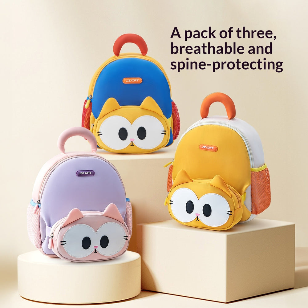 Girls' Cute Cartoon Mini Backpack – Kindergarten & Toddler, Optional Fanny Pack, 3 Colours