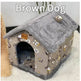 Foldable Dog House Pet Cat Bed Winter Dog Villa Sleep Kennel Removable Nest Warm Enclosed Cave Sofa Pets Supplies - EX-STOCK Canada
