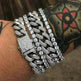 Cuban Bracelet Diamond Cuban Link Chain Hiphop Jewelry - EX-STOCK CANADA