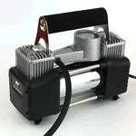 Portable High Power Metal Double Cylinder Car Tire Air compressor - EX-STOCK CANADA