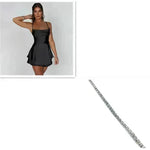 Elegant Chic Skirt Dress For Women Elegant Slim Strap Satin Backless Lace Up Ladies Party Mini Skater Dress - EX-STOCK CANADA
