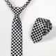 Men's Narrow Plaid Tie – Slim Arrow Polyester Necktie for Business & Formal Wear | Canada & USA