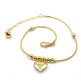 Fashionable Golden Heart-shaped Pendant Anklet - EX-STOCK Canada