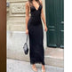 Halter neck Spaghetti Backless Butterfly Design Spring Summer long dress - EX-STOCK Canada