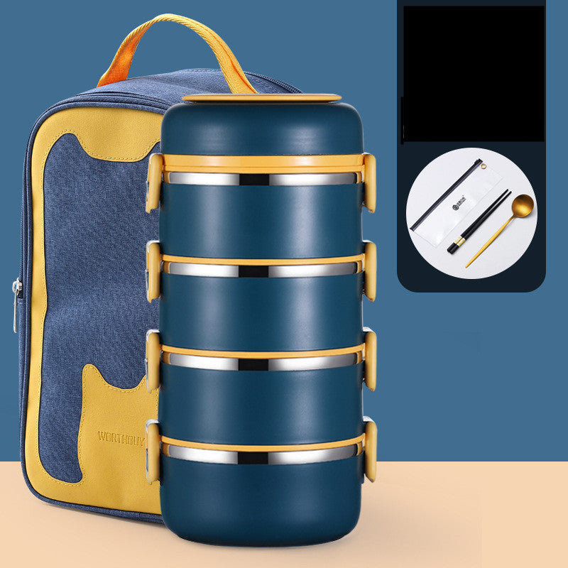 304 Stainless Steel Insulated Barrel Multi-layer Lunch Box EX-STOCK