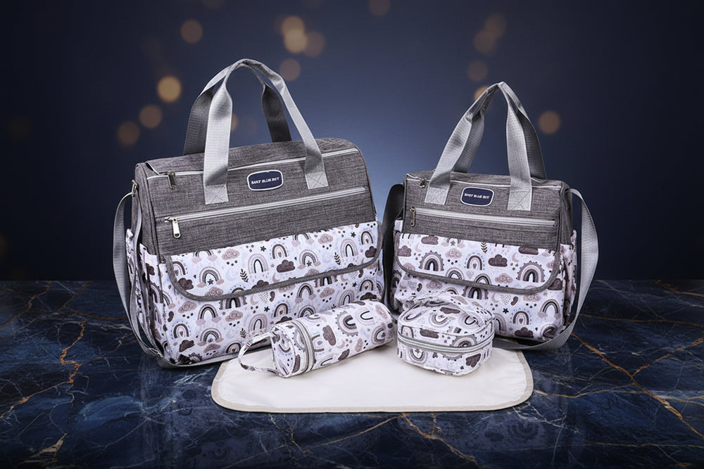 Multi-functional Lightweight Mom Bag – Large Capacity Diaper Bag (S & L, Single or Double Cap)