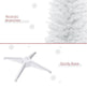 7' Pencil Christmas Tree, Slim Artificial Xmas Tree With Realistic Branches, Sturdy Metal Stand, White EX-STOCK Canada 