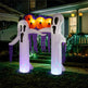 9.8ft White Ghost Arch 3 LED Lights And 2 Colorful Light Plates Halloween Inflatable Decoration - EX-STOCK Canada