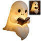 Cute LED Ghost Night Light Children's Nightlight Gift Bedside Sleep Lamp Halloween Decorations Lovely Ghost Lamp Warm Light - EX-STOCK Canada