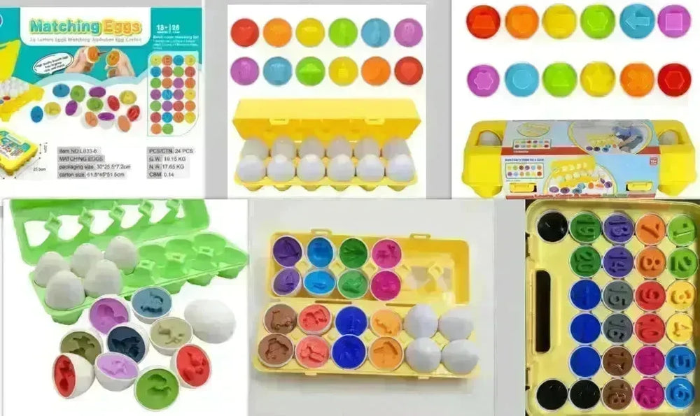 Baby Learning Educational Toy Smart Egg Toy Games Shape Matching Sorters Toys Montessori Eggs Toys For Kids Children - EX-STOCK CANADA