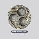 Three-slot Retro Metal Easy-to-clean Cigar Ashtray - EX-STOCK Canada