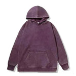 Unisex Teen Waxed Washed Distressed Hoodie Sweatshirt Pullover top - EX-STOCK CANADA