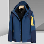 Three-in-one Removable Liner With Velvet Thickening Windproof Waterproof Jacket - EX-STOCK Canada