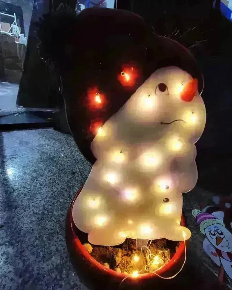 Christmas Scene Decoration With LED Lights Christmas Snowman Ornaments - EX-STOCK CANADA