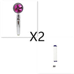 Shower Head Water Saving Flow 360 Degrees Rotating With Small Fan ABS Rain High Pressure Spray Nozzle Bathroom Accessories EX-STOCK Canada 