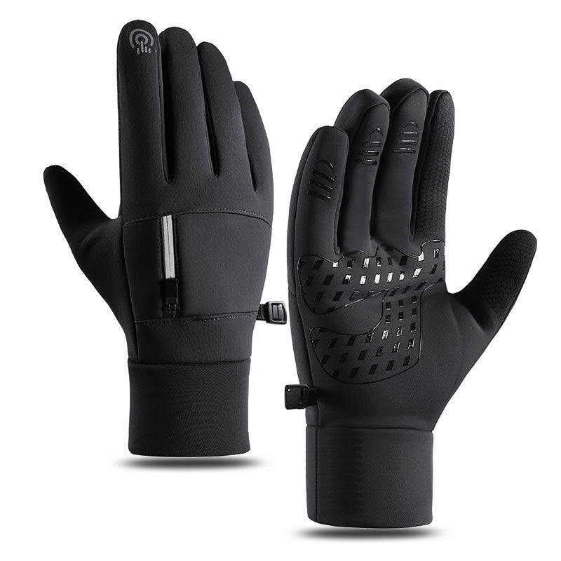 Outdoor waterproof gloves winter zipper touch screen | EX-STOCK product gallery photo 7