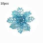 Glitter Artifical Christmas Flowers Christmas Tree Decorations For Home Fake Flowers Xmas Ornaments New Year Decor - EX-STOCK Canada