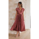 Summer V-neck Pleated Dress INS Fashion Casual Loose Zip Sleeveless Dresses For Women Clothing 
