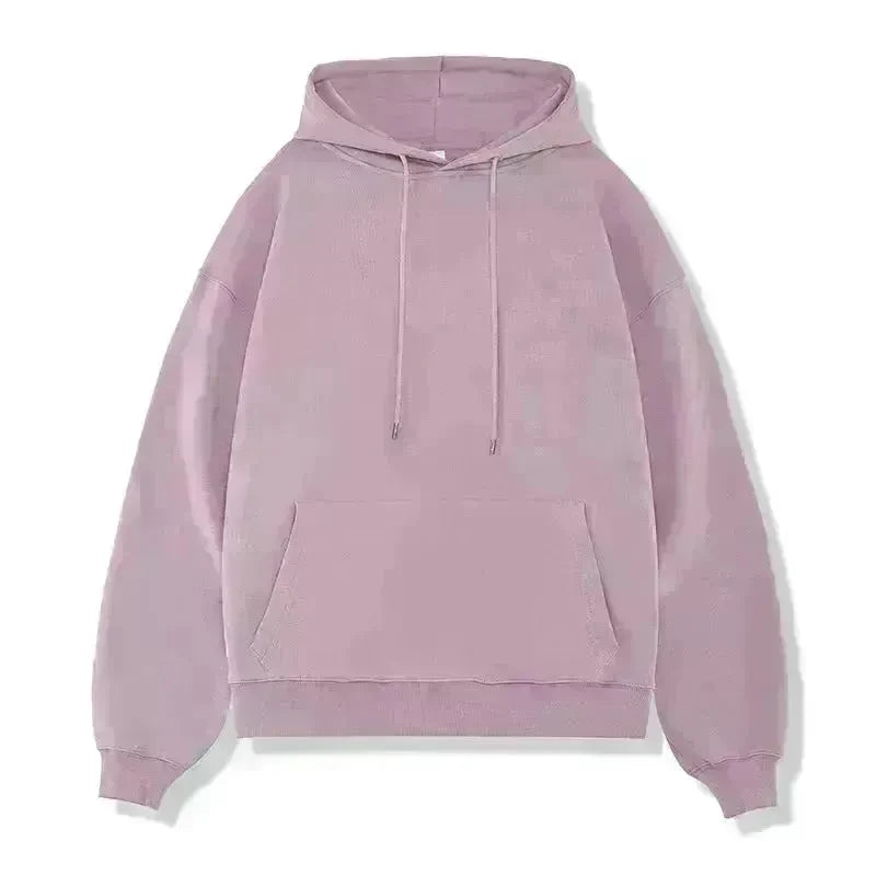 Plain Color American Retro Hoodie Pullover Sweatshirt Men - EX-STOCK CANADA
