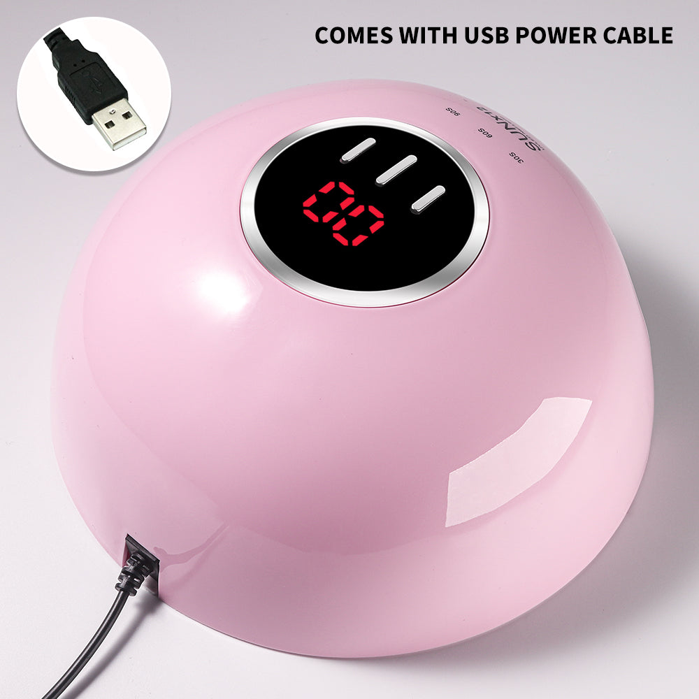 Nail Lamp For Gel Polish, 18 LED Professional Nail Dryer UV LED Nail Lamp With 3 Timer Setting, With Automatic Sensor, LCD Display, Fast Curing Effect EX-STOCK Canada 