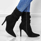 Pointed Toe Stiletto Heel Ankle Boots For Women Side Zipper Shoes - EX-STOCK Canada