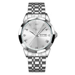 Quartz Men's Steel Strap Watch Luminous Waterproof - EX-STOCK Canada