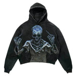 Men's And Women's Fashion Punk Design Fleece Printed Hoodie top - EX-STOCK CANADA