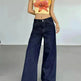 Fashion American Retro Wide Leg Baggy Jeans Pant For Women - EX-STOCK CANADA