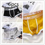 Men's Cotton  Boxer Briefs Trendy Breathable Low waist underwear - EX-STOCK CANADA