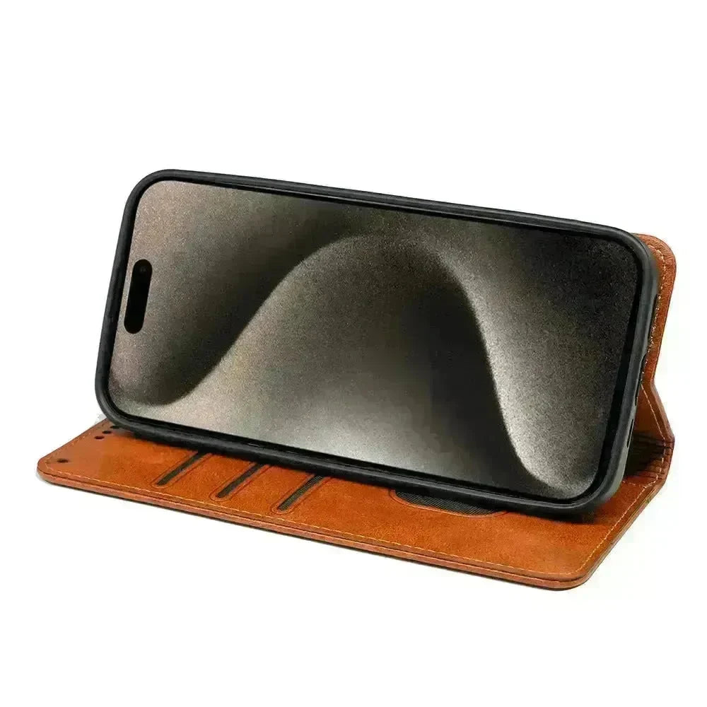 Google Phone Leather Flip Card Holder Phone Case - EX-STOCK CANADA
