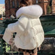 Women Cotton-padded Down Jacket Fur Collar Thick Puffer Winter Coat - EX-STOCK Canada