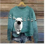 3D Printed Christmas Round Neck Sweater - EX-STOCK CANADA