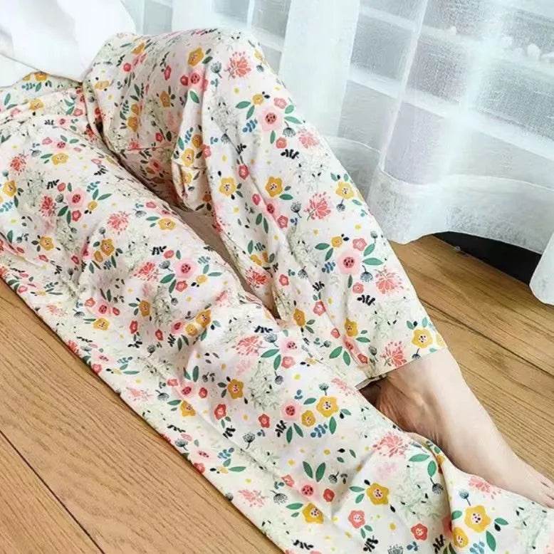 Cotton Silk Pajama Lounge trouser Pants Summer Women - EX-STOCK Canada