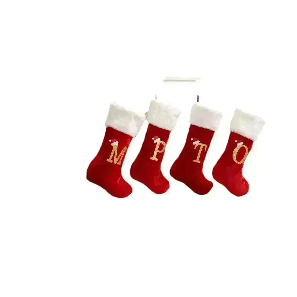Christmas Letter Christmas Stockings Decorative Pendant - EX-STOCK CANADA