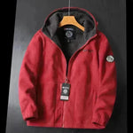 Men Winter Plus Size Men's Brushed Fleece Quarter Zipper Hoodie Sweatshirt Pullover - EX-STOCK CANADA