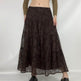 Retro Paisley Printed Skirt Women's Low Waist Midi skirt - EX-STOCK Canada