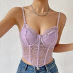 Lace Slim-fit Tank Top Women - EX-STOCK CANADA