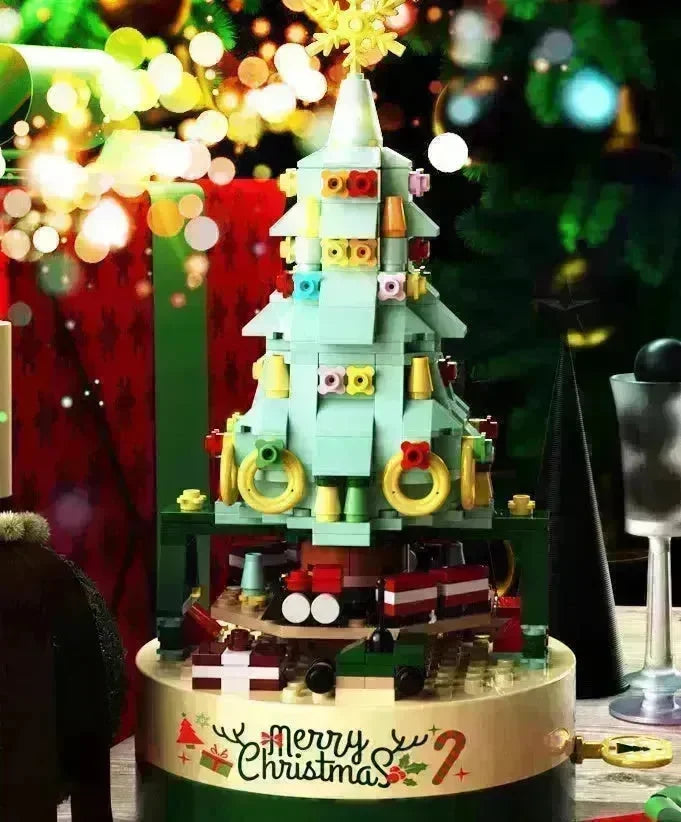 Black Friday deals Christmas Tree Blocks Spin Music Box Blocks - EX-STOCK CANADA