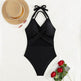 New Fashion One-piece Swimsuit Solid Color - EX-STOCK Canada