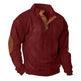 Corduroy Casual Stand Collar Long-sleeved Sweater men - EX-STOCK CANADA