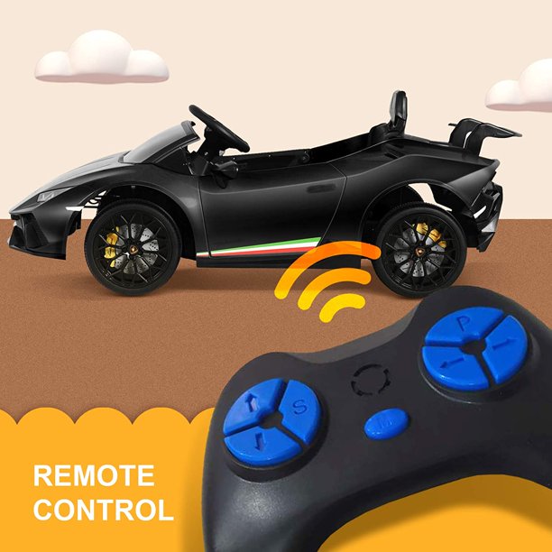 2026 12V Lamborghini Huracan DELUXE Kids Electric Ride On Car with Remote Control 
