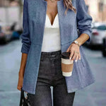Slim-fit Jacket Fashion Commuting Thick fall Work office blazer suit Overcoat For Women - EX-STOCK CANADA