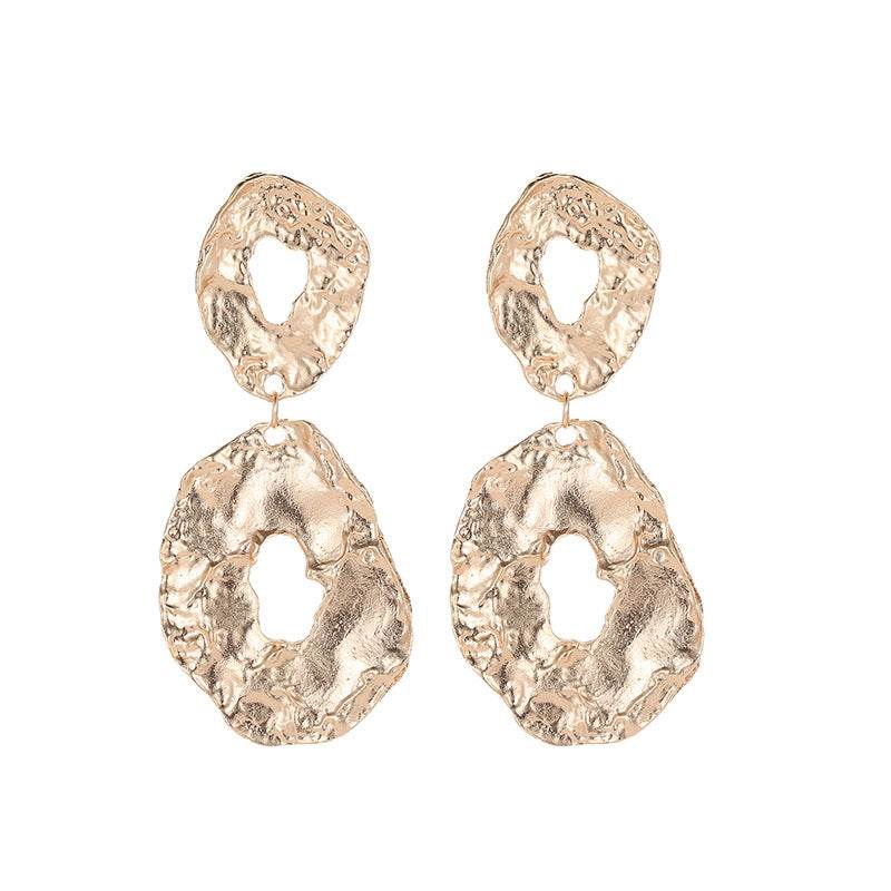 Jewelry Baroque Alloy Geometric Irregular Earrings - EX-STOCK Canada