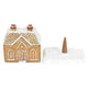 Christmas Snow Top Resin Ginger Cake Cottage Incense Burner - EX-STOCK CANADA