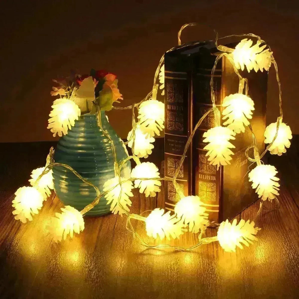 LED Simulation Transparent Pine Nut Light String - EX-STOCK CANADA
